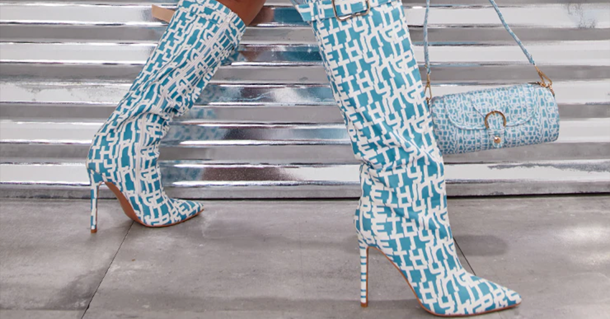 a photo showing how to style 10 stunning outfits with denim boots