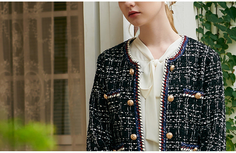 Look Chic and Classic Wearing a Cropped Tweed Blazer