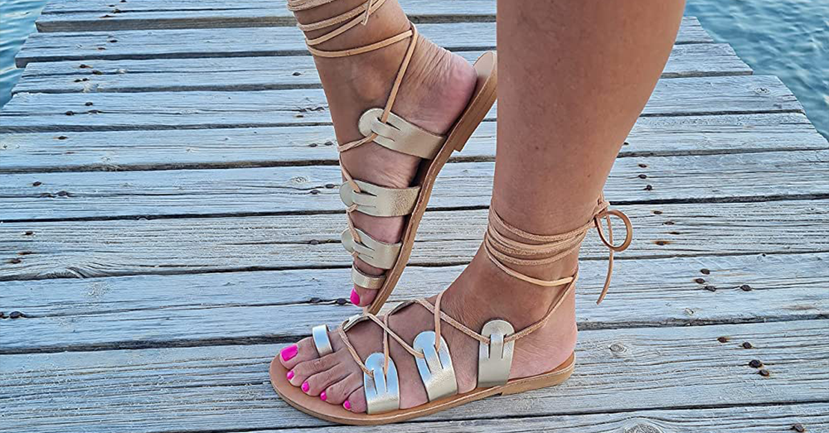 5 of The Chicest Ways to Wear Gold Gladiator Sandals