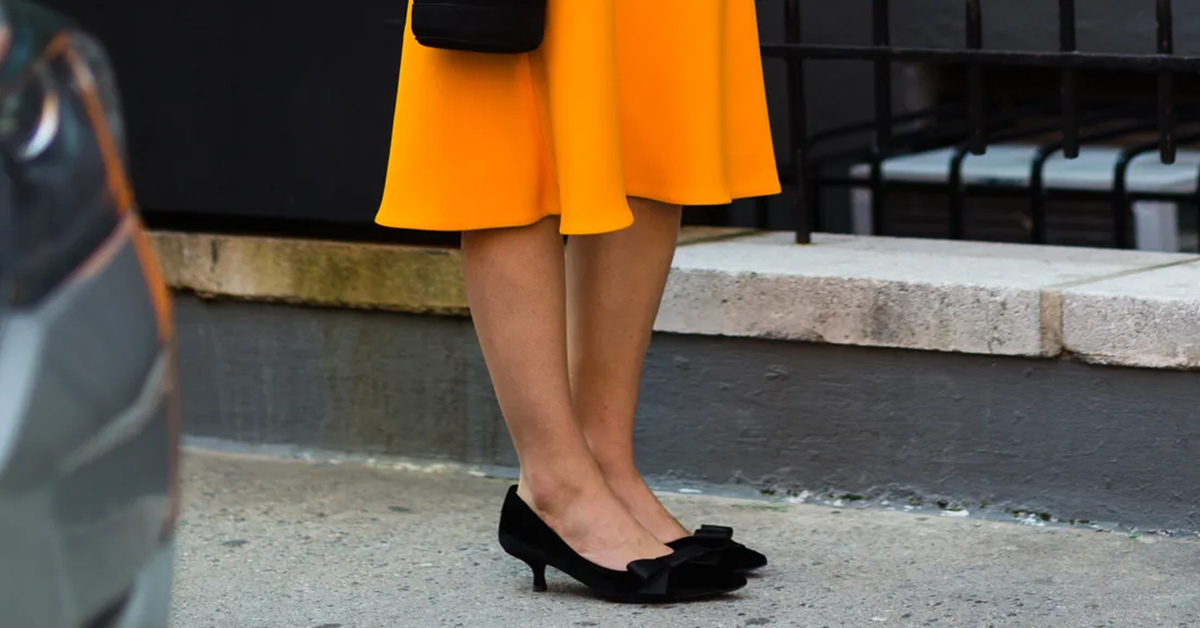 The most elegant way to wear Kitten Heels