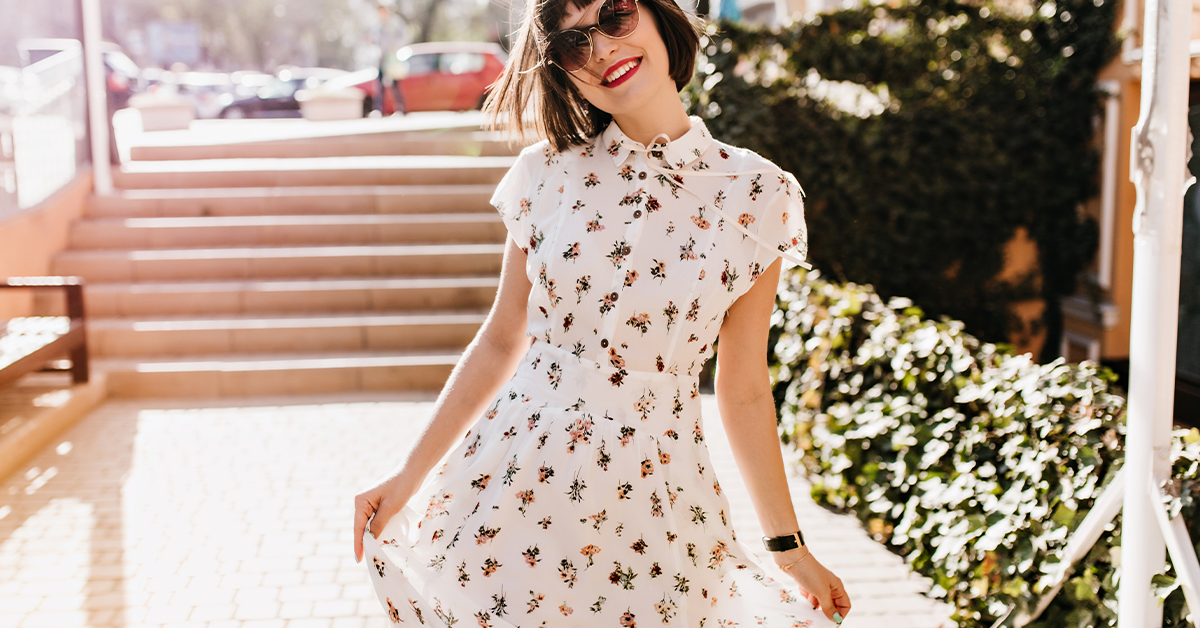 5 ways to wear a White Floral Dress