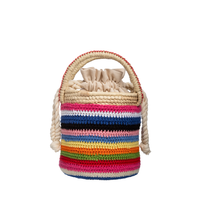 Crochet Bucket Rainbow