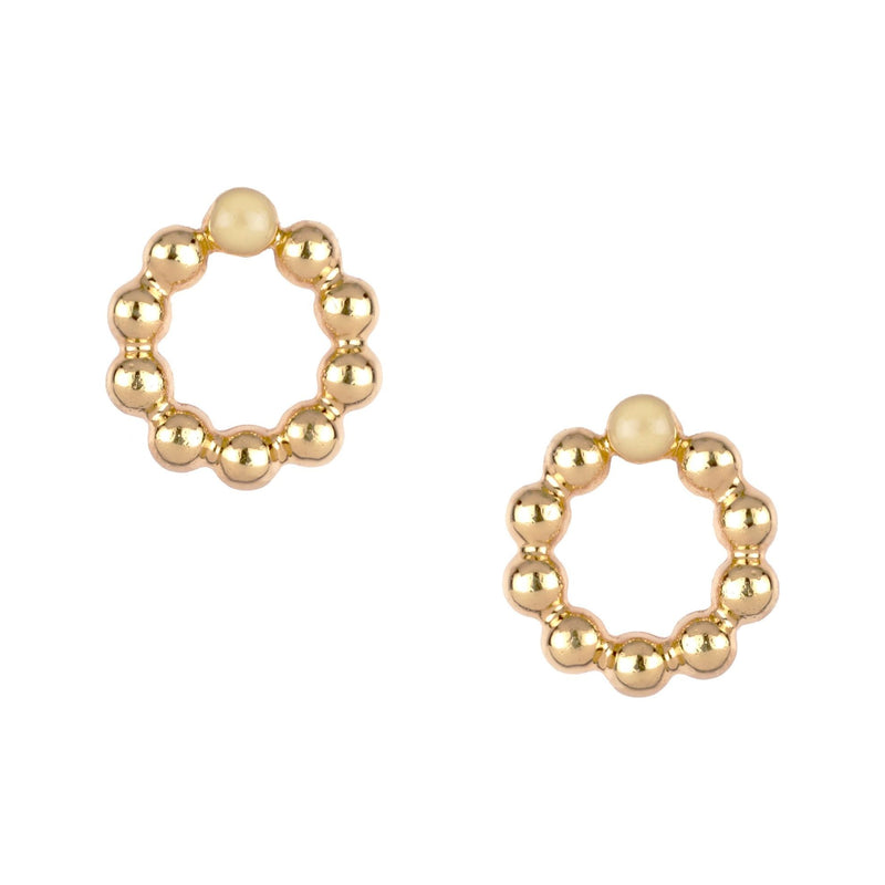 Artfully designed stud earrings with enamel, ideal for those seeking a distinctive and fashionable accessory.