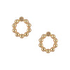 Artfully designed stud gold earrings ideal for those seeking a distinctive and fashionable accessory.