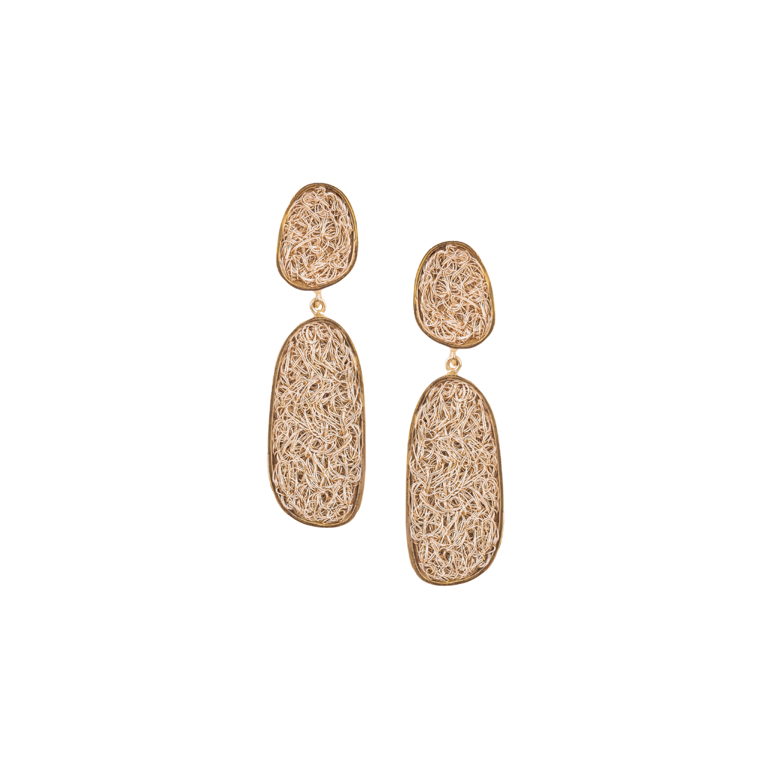 Element Gold Drop Statement Earrings