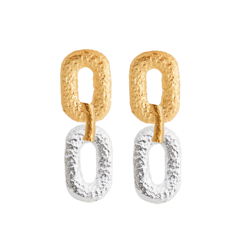 Connected Link Earrings