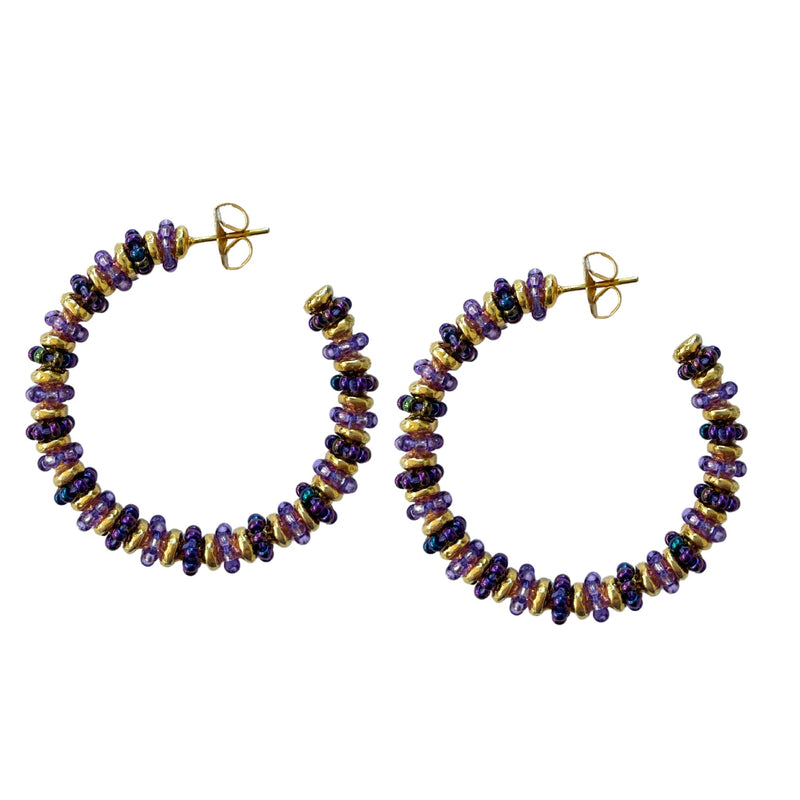 Formation Beaded Maxi Hoops