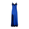 Slip dress largo royal blue