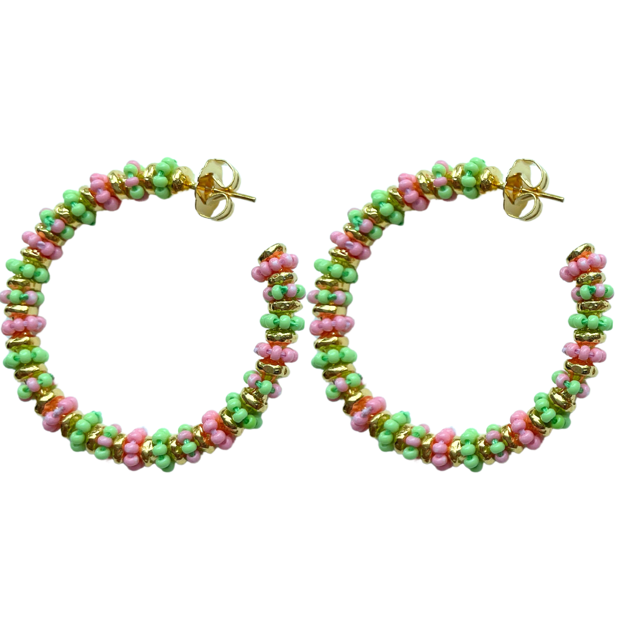 Formation Beaded Maxi Hoops