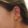 Gold Ear cuff and Earring Dream