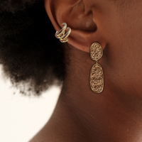 Gold Ear cuff Level