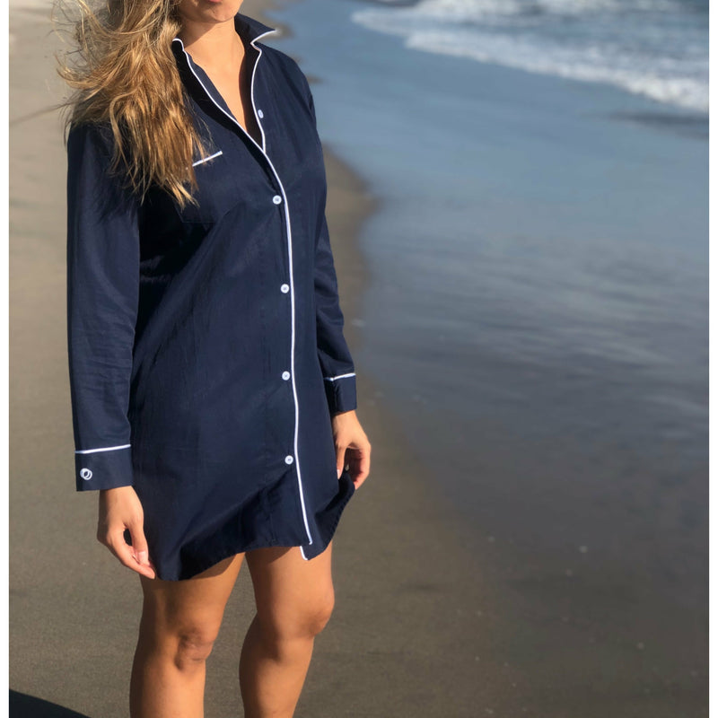 Creta Navy Boyfriend Shirt