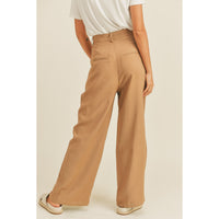 Highwaisted wideleg pants camel