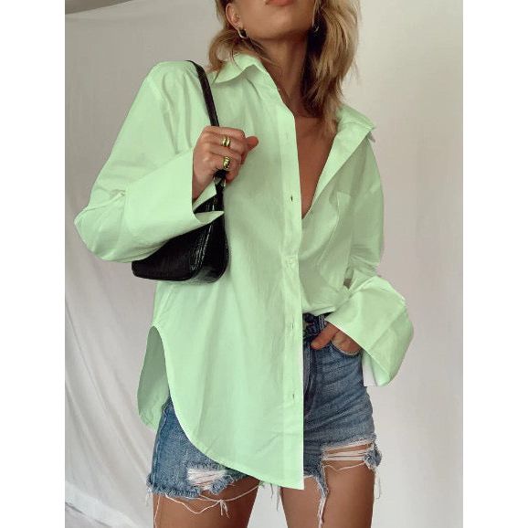 Boyfriend oversized Shirt mint