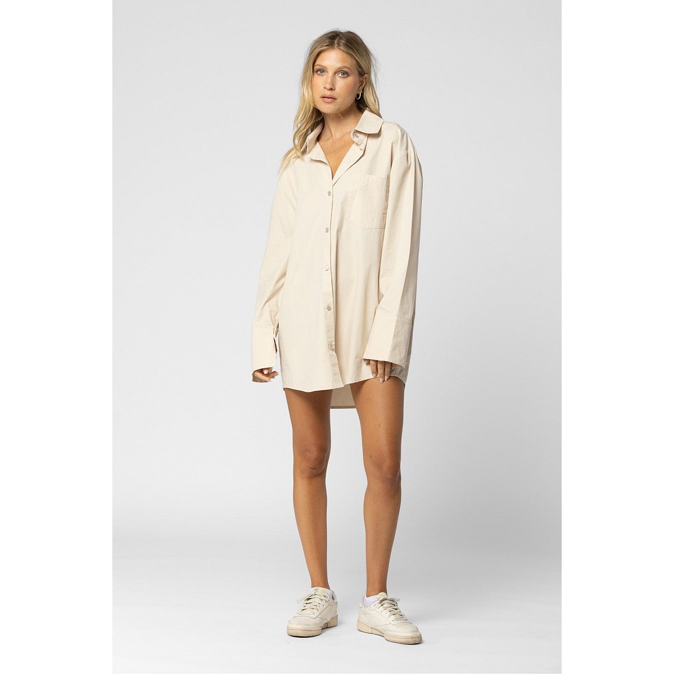 Boyfriend oversized Shirt Beige