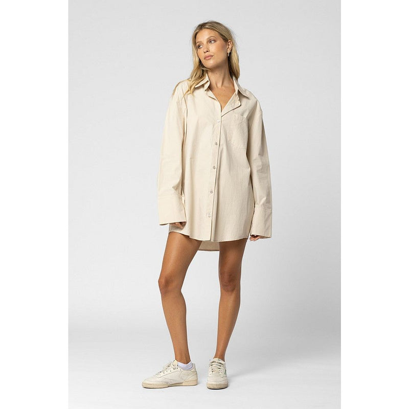 Boyfriend oversized Shirt Beige