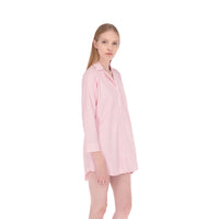 Creta Pink Stripes Boyfriend Shirt