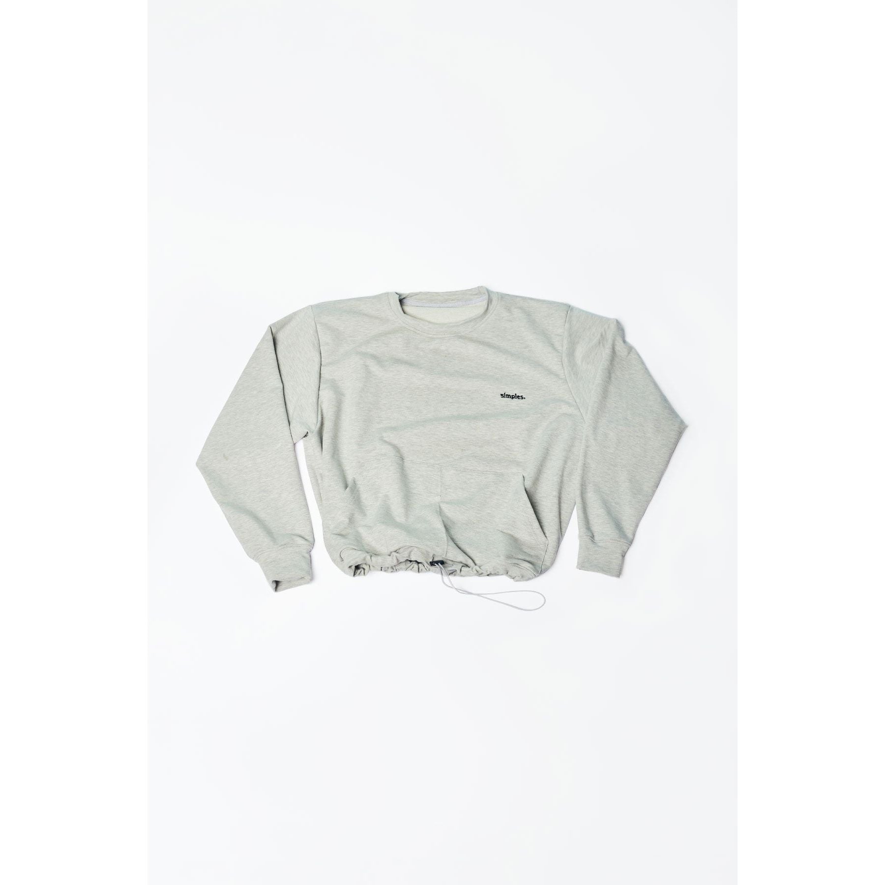 Crewneck With Gray Adjustable Elastic