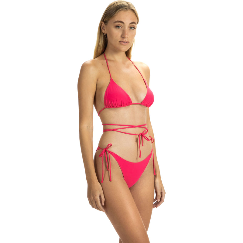 Tied-up bikini set - Pink