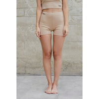 Beige Biker Short