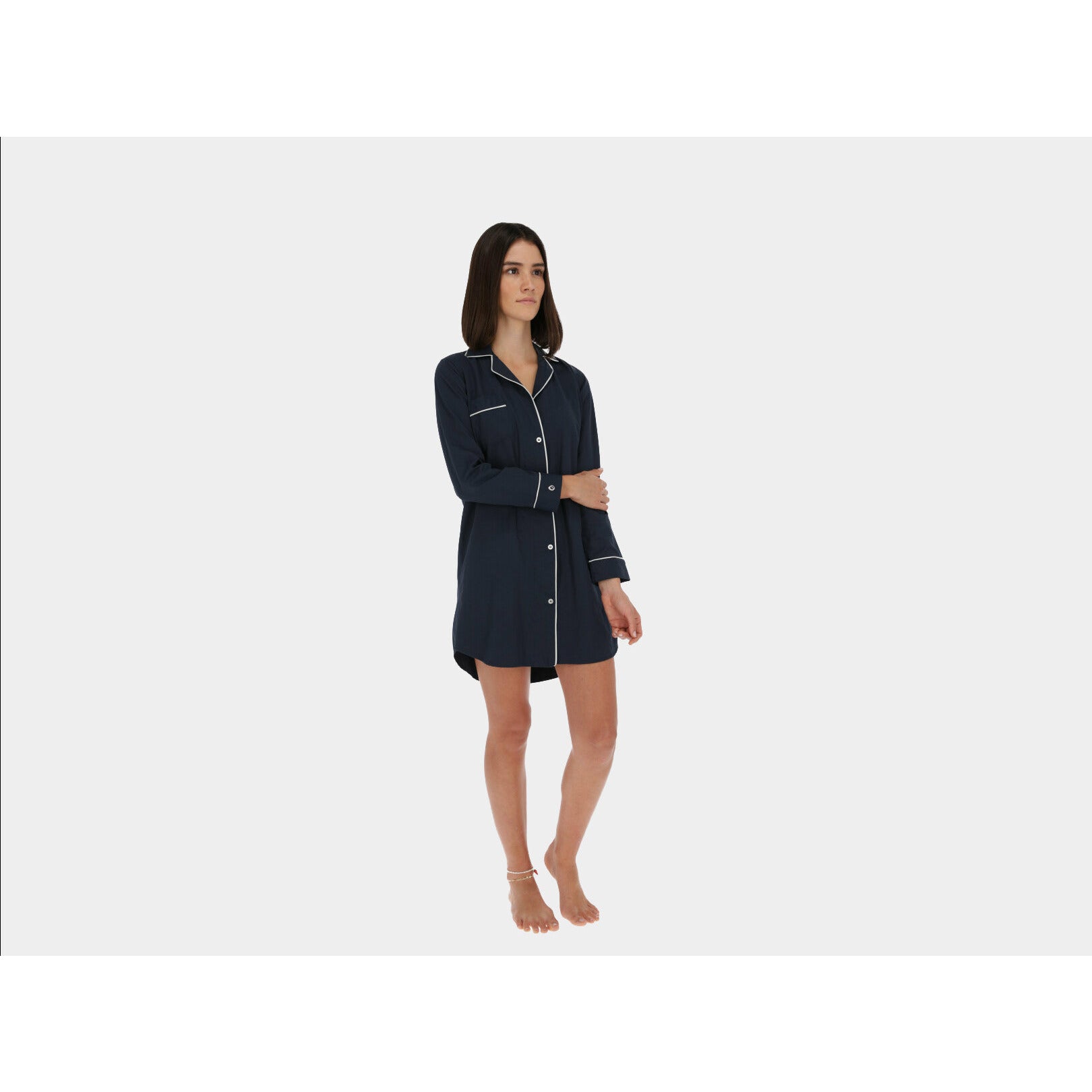 Creta Navy Boyfriend Shirt