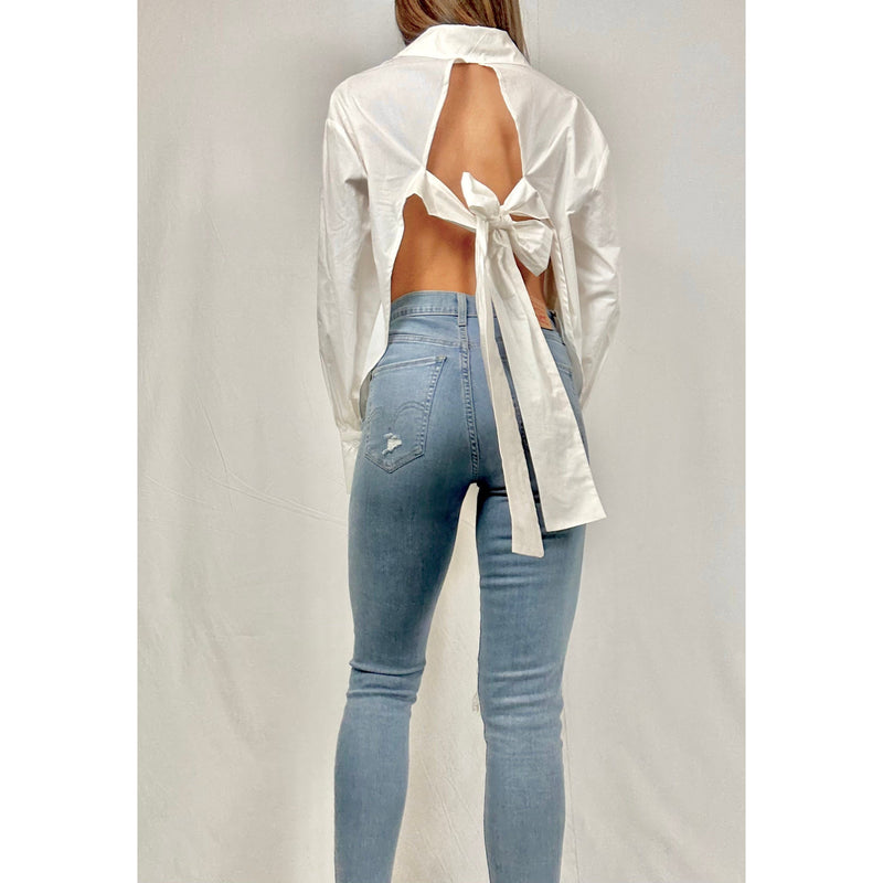 Backless Oversized shirt